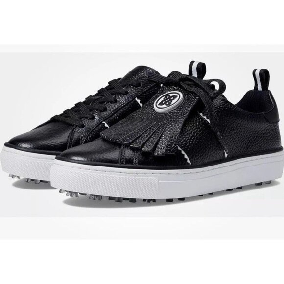 G/FORE | Shoes | Gfore Black Onyx Leather Kiltie Disruptor Lace Up Golf ...